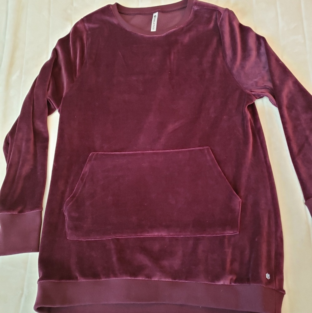 Fabletics velour sweatshirt- large-NWOT